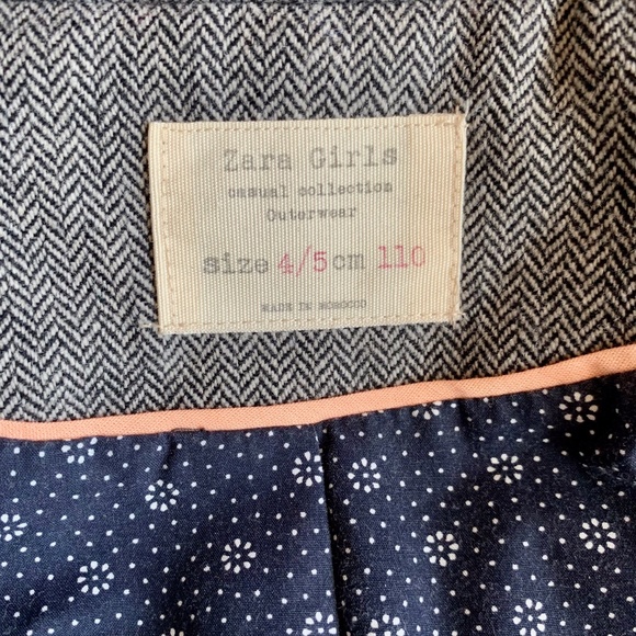 ZARA Girls Fall Blazer SIZE 4/5 - Picture 5 of 7